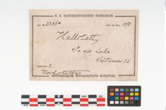 Etikett zu Keramikgefäß (NHMW-PRAE-002366a)